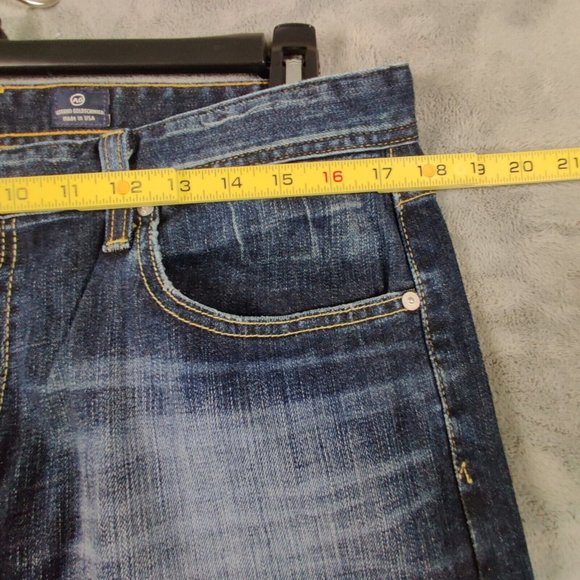 AG Adriano Goldschmied Jeans Men 36 Blue Hero Relaxed Straight Denim Pants 36x34 - Picture 7 of 9